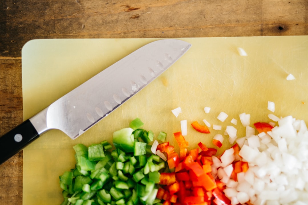 Photo Chopped vegetables