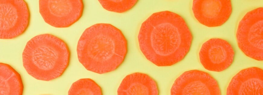 Photo Sliced carrots