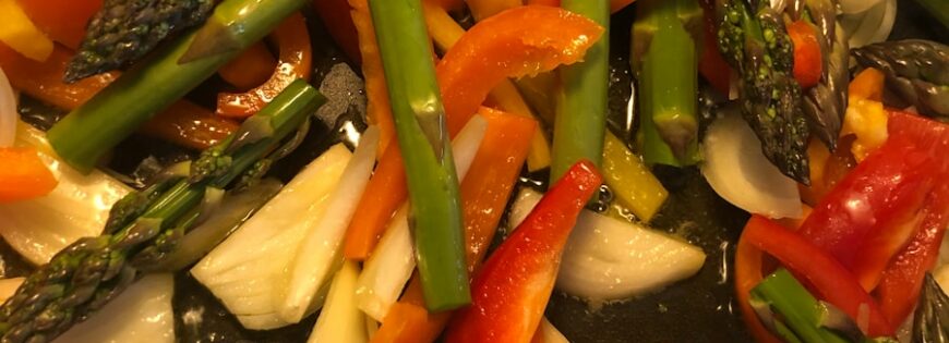 Photo Sliced Mediterranean vegetables