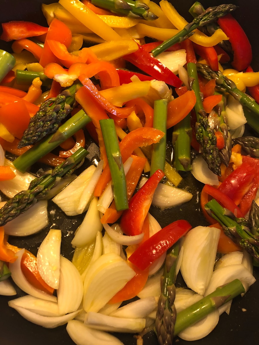 Photo Sliced Mediterranean vegetables