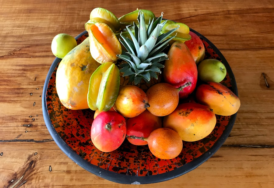Photo Exotic fruit platter