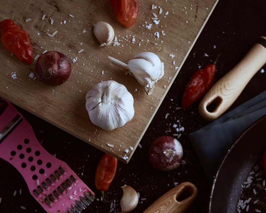 Photo paella ingredients